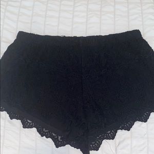 H&M black lace shorts
